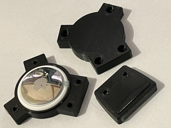 Fizik ICS AirTag Mount with optional Light Mount Fitting